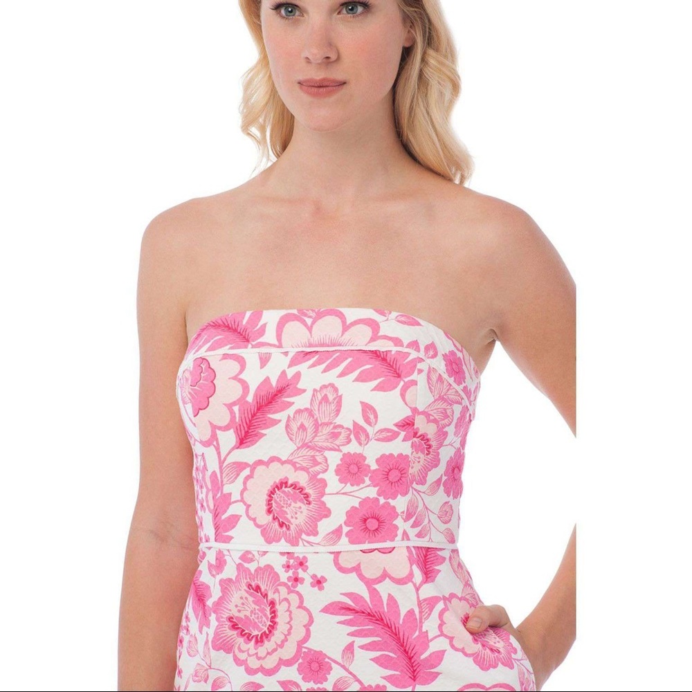 Georgia Strapless Dress in Island Floral by Southern Tide